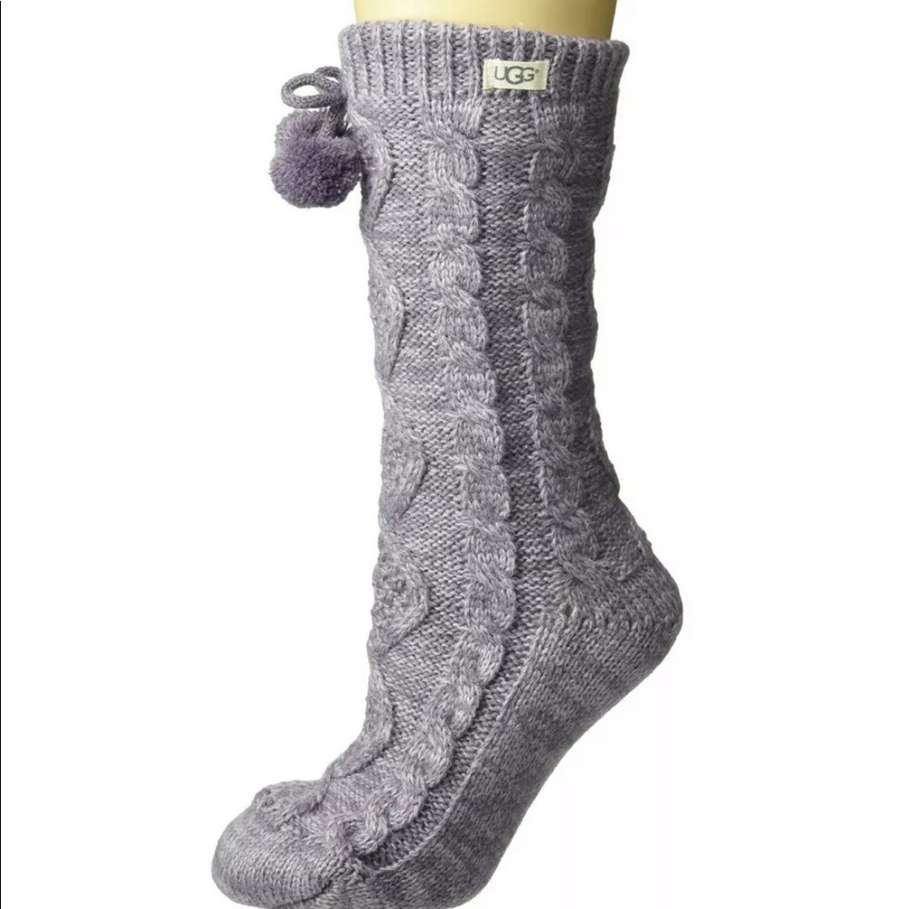 ⭐️ HOST PICK⭐️ UGG Pom Fleece Slipper/Reading Sock